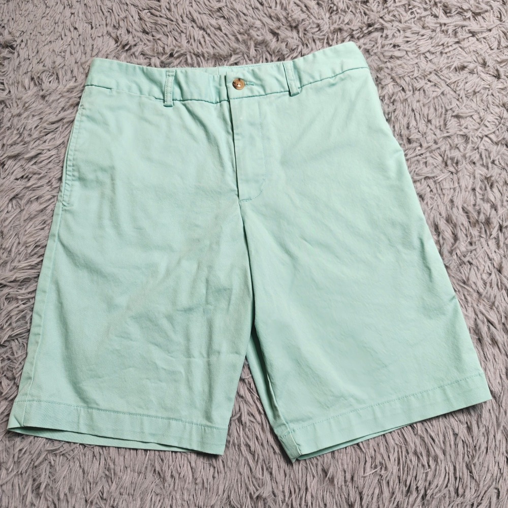 Polo Ralph Lauren Chino Shorts Girls 16 Mint Green Cotton Stretch Casual Beach